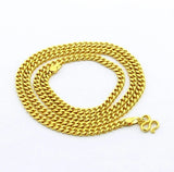 24K Plated Chain Necklace for Men and Women