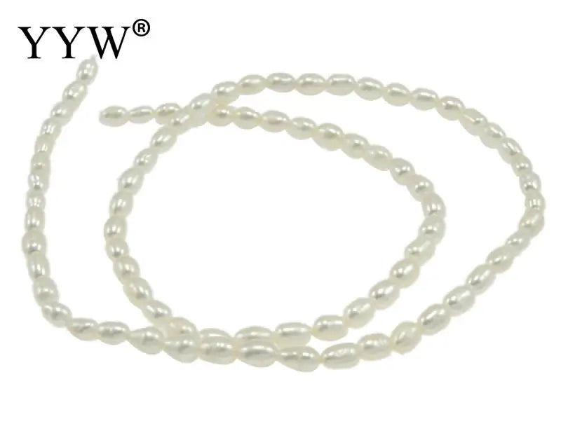Natural Freshwater Pearl Beads Rice Pearl Loose Beads