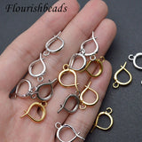 30pcs Nickel Round Ear Hooks Clasp 13x18mm for Jewelry Making