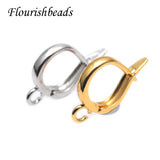 30pcs Nickel Round Ear Hooks Clasp 13x18mm for Jewelry Making