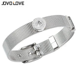 316L Stainless Steel Adjustable Wristband Bracelet with Roman Numbers