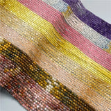 3MM Gradient Round Faceted Beads Tourmaline Fluorite Opal Stones