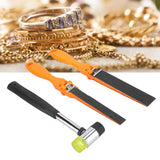 3pcs Sandpaper Ruler Polishing Rod Hammer Jewelry Polishing Tools Set
