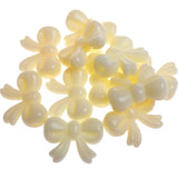 450pcs/Lot Acrylic Ribbon Knot Bow Beads Solid Pastel Colors 20*15MM