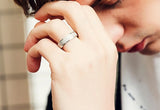 4mm Frosted Ring For Men And Women Exclusive Couple Wedding Band Ring