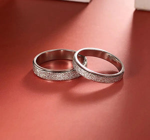 4mm Frosted Ring For Men And Women Exclusive Couple Wedding Band Ring