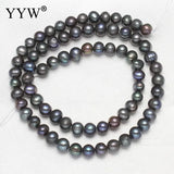 5-6mm Natural Dark Green Freshwater Pearl Beads DIY Jewelry Making