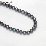 5-6mm Natural Dark Green Freshwater Pearl Beads DIY Jewelry Making