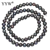 5-6mm Natural Dark Green Freshwater Pearl Beads DIY Jewelry Making