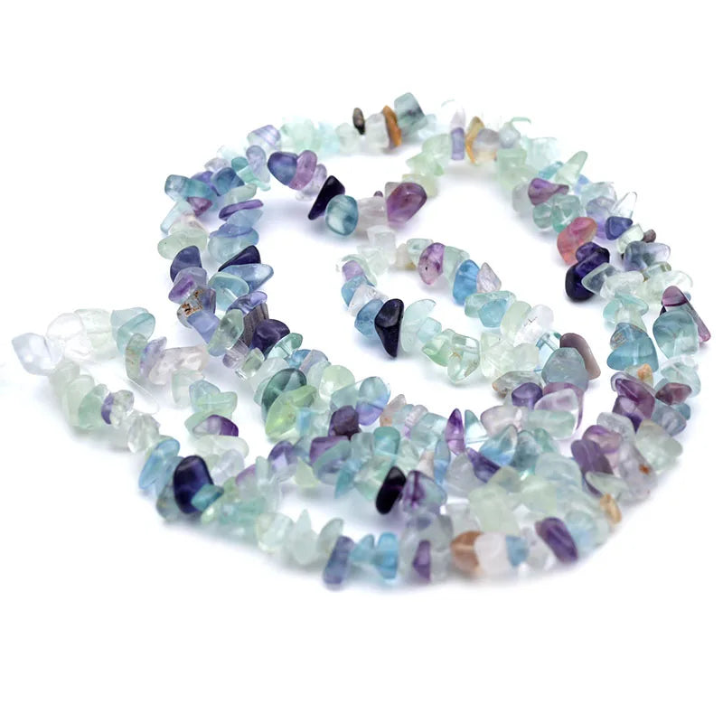 Natural Tourmaline Stone Chips Loose Beads Strand