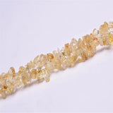 Natural Citrine Gravel Beads Crushed Crystal DIY Charms Bracelet Jewelry