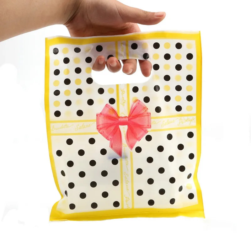 5 Sizes Mixed Small/Medium Plastic Gift Pouches DIY Wedding Jewelry Bags