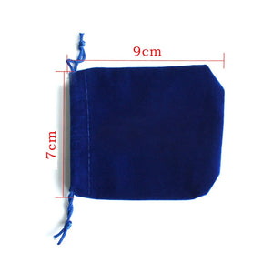 50Pcs 7x9cm Velvet Drawstring Pouch Bag/Jewelry Bag