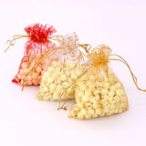50Pcs 9x12cm Star Snowflake Pattern Jewelry Packaging Bags