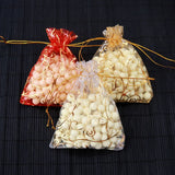 50Pcs 9x12cm Star Snowflake Pattern Jewelry Packaging Bags