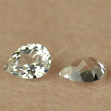 5A Pear Shape Machine Cut 12# Synthetic Corundum Stone Beads for Jewelry