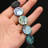 5pcs Abalone Shell Coin Beads for Jewelry Making DIY Charms Necklace Bracelet