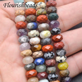 5x8mm Faceted Rondlle Natural Stone Beads 2 strand/lot