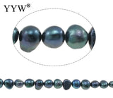 6-7mm Natural Freshwater Pearl Beads Dark Green Baroque Pearl Loose Beads