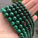6/8/10mm AA Malachite Bead Round Loose Beads for Jewelry Making DIY