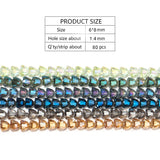 6*8mm Crystal Bell Beads Glass Loose Spacer Beads for Jewelry Making