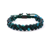 6mm Tiger Eye Stone Beads Double Layer Bracelet