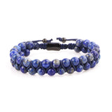 6mm Tiger Eye Stone Beads Double Layer Bracelet