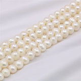 Natural Round Pearl Loose Beads 7-8mm Women's DIY Jewelry