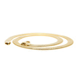 75cm Silver Plated Snake Chain Necklace Stainless Steel Choker