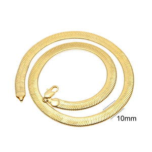 75cm Silver Plated Snake Chain Necklace Stainless Steel Choker