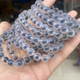 Natural Agates Stone Bracelet Elasticity Smooth Round Beads