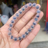 Natural Agates Stone Bracelet Elasticity Smooth Round Beads