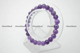 8mm Amethyst Stone Round Beads Bracelet