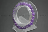 8mm Amethyst Stone Round Beads Bracelet