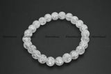 8mm Clear Crack Crystal Quartz Stone Bracelet
