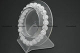 8mm Clear Crack Crystal Quartz Stone Bracelet