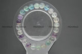 Natural Mix Fluorite Quartz Stone Round Beads Bracelet