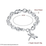925 Silver Dragonfly Zircon Bracelet for Women