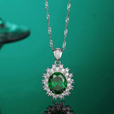 925 Silver Turquoise Pendant Necklace Collarbone Chain