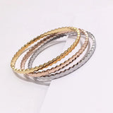 925 Silver & Plated Honeycomb Bracelet - Smooth Surface Bangle Style