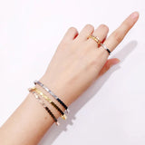 925 Silver & Plated Honeycomb Bracelet - Smooth Surface Bangle Style