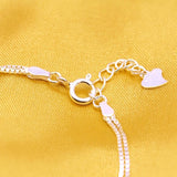 925 Sterling Silver Double Layer Star Beads Bracelet Women Gift