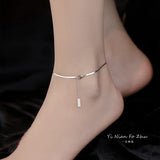 925 Silver Anklet Snake Chain Beach Foot Jewelry Gift