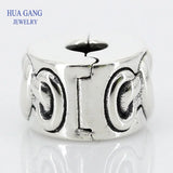 925 Silver Heart Intertwined Beads for Pandora Bracelets DIY