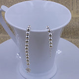 925 Silver Bracelet 5MM Beads for Women Engagement Wedding