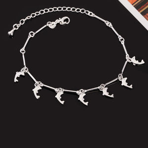 925 Sterling Silver Bow Pendant Bracelet Hand Charm Wedding Jewelry