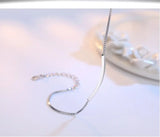 925 Silver Cross Tube Chain Bracelet for Women