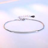925 Silver Cross Tube Chain Bracelet for Women