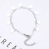 925 Silver Butterfly Pendant Bracelet for Girls Wedding Charm Jewelry