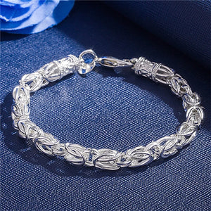 925 Sterling Silver Bracelet Wedding Party Christmas Fine Jewelry